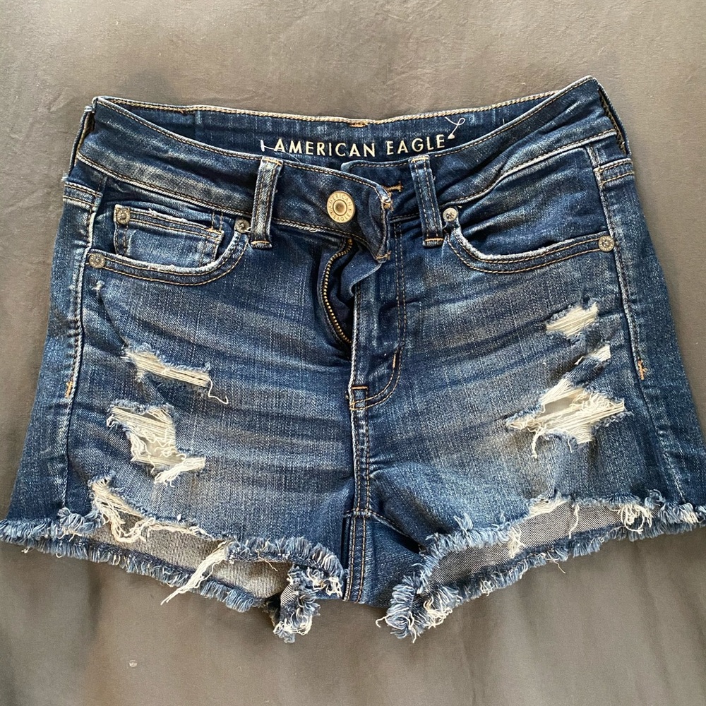 AE N(E)XT Level High-Wasited Denim Short Short